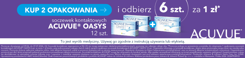 Soczewki Acuvue Oasys: niepokokane w zapewnianiu komfortu w 29 badaniach klinicznych